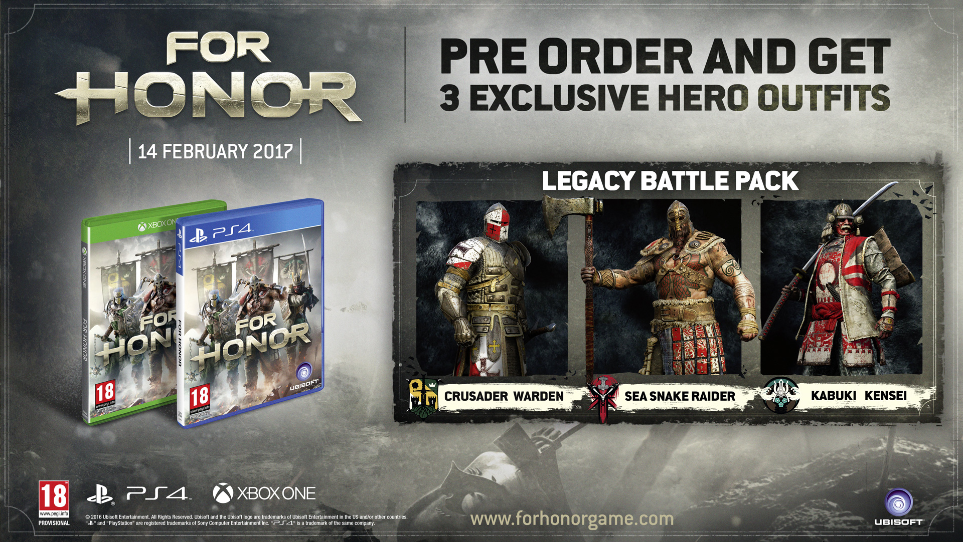 Collector&#8217;s Edition for Honor with three helmets and bonus for pre-orders