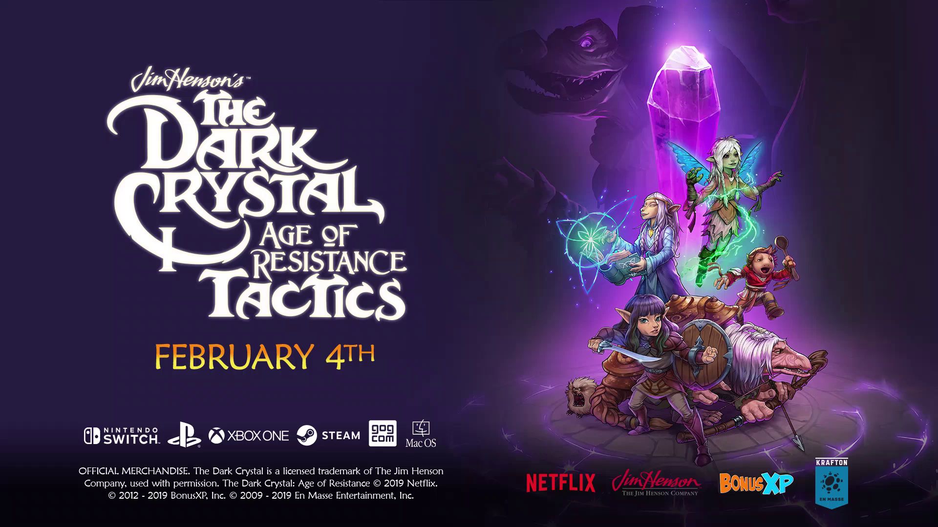 Анонс даты релиза | Dark Crystal: Age of Resistance Tactics, The