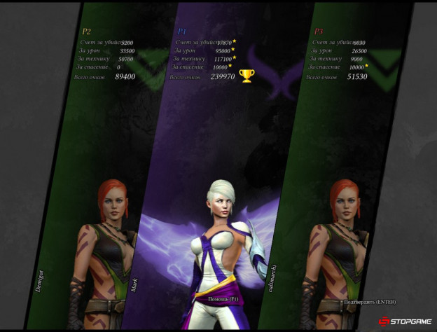 После окончания миссии игра определяет самого эффективного члена отряда.