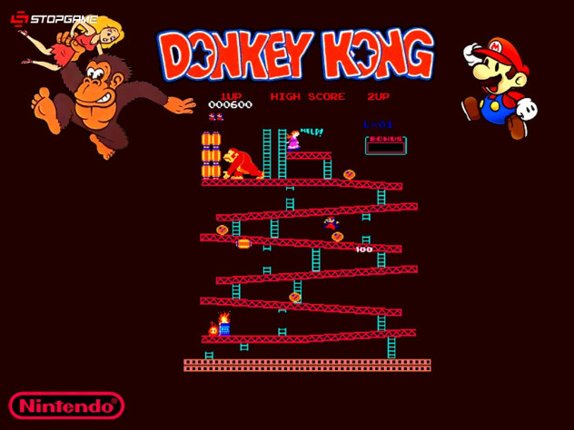 Изначально в Donkey Kong должны были использоваться персонажи мультфильма «Моряк Попай», но Nintendo не смогла получить лицензию.