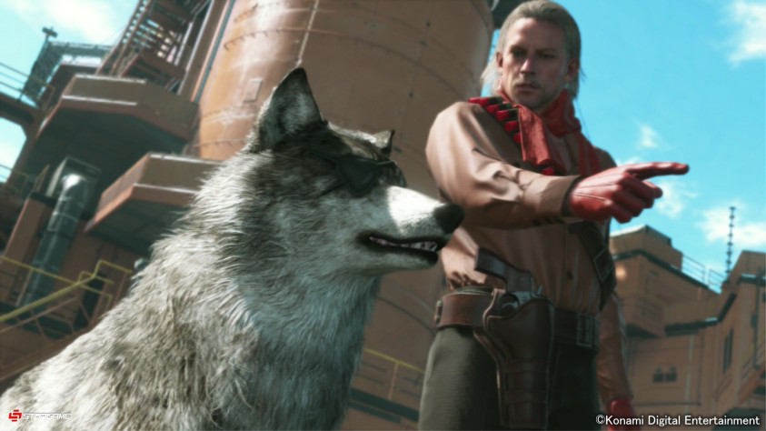 D-Dog, суровый волк, один из потенциальных напарников Снейка.