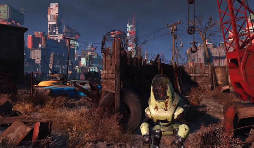 Одна из разновидностей роботов, с которыми вы столкнётесь в Fallout 4.