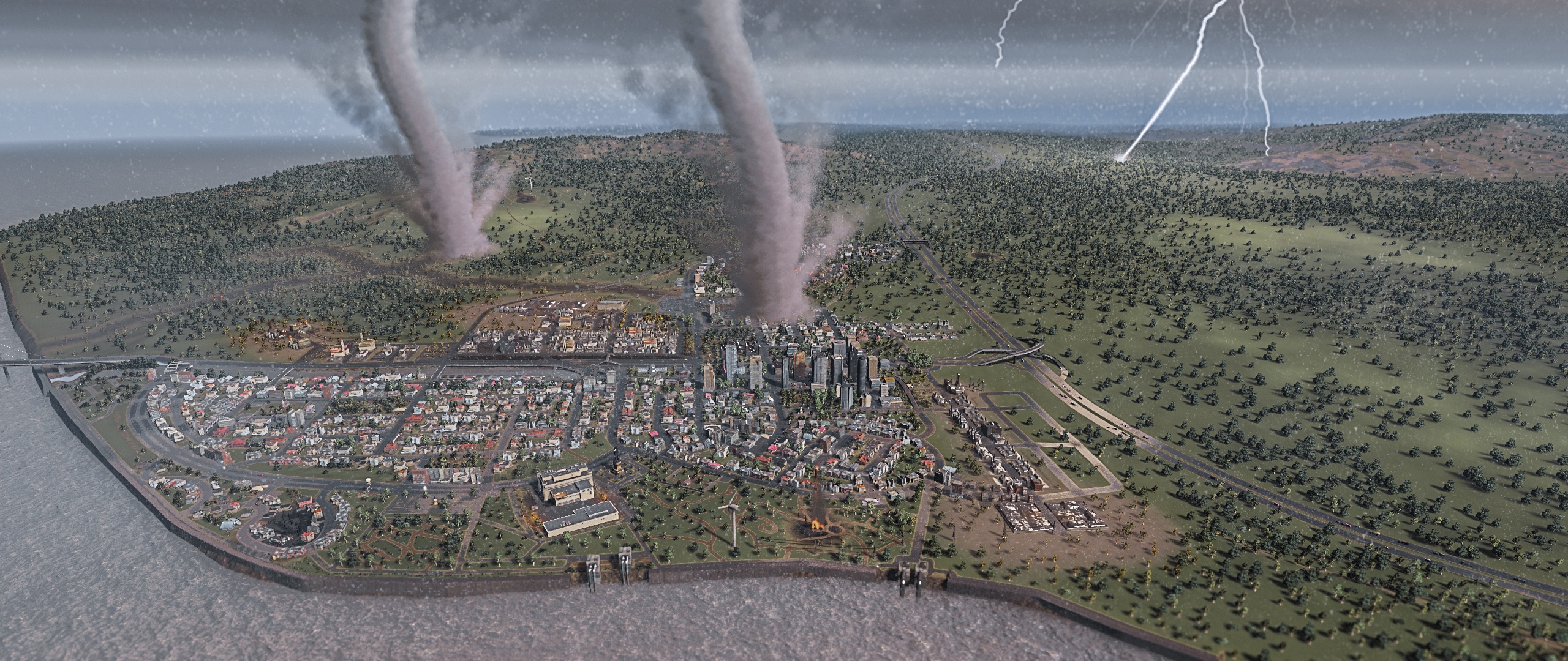 City naturals. Natural Disasters Сити Скайлайн. Сити Скайлайн катастрофы. Cities Skylines natural Disasters. Cities Skylines метеорит.