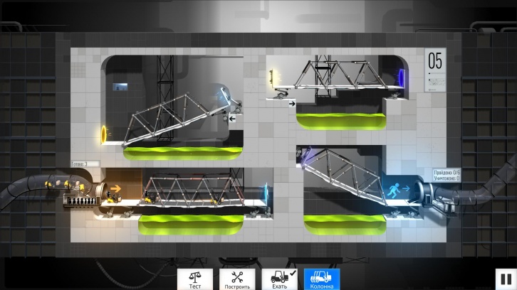 Bridge Constructor Portal обзор игры