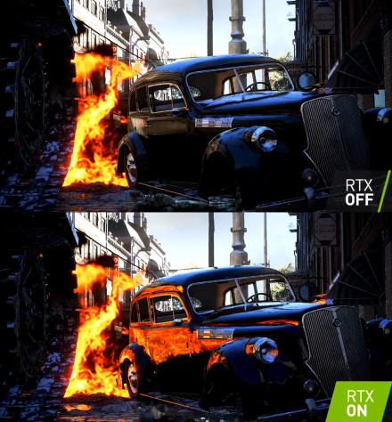 Презентация NVIDIA на gamescom, где на примере Battlefield V показывали возможности трассировки лучей в реальном времени.