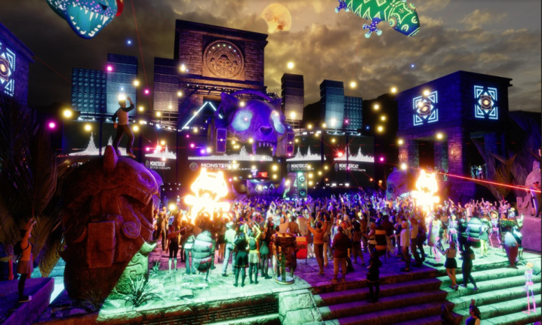 Виртуальная реальность отлично подходит для онлайн-концертов – в приложении Sansar от создателя Second Life, к примеру, проходили шоу с участием лейбла MonsterCat.