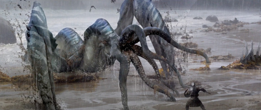 В концептах Dragon Age 4 часто мелькают морская тематика, пиратство и подводные монстры.