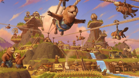 Timberborn: Обзор медитативного градостроя о бобрах