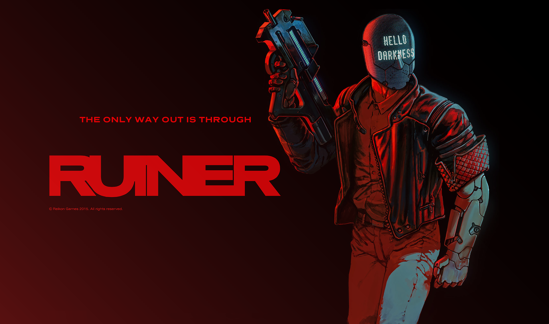 Киберпанк 2077 ruiner. Ruiner обложка. Ruiner маска. Руинер. Руинер.