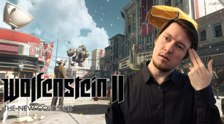 ПОЛНЫЙ АХТУНГ! Обзор Wolfenstein 2: The New Colossus. Мнение Кэролайн.