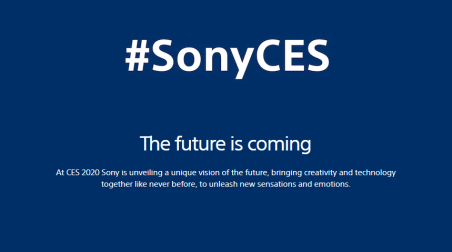 Sony проведет конференцию на CES 2020