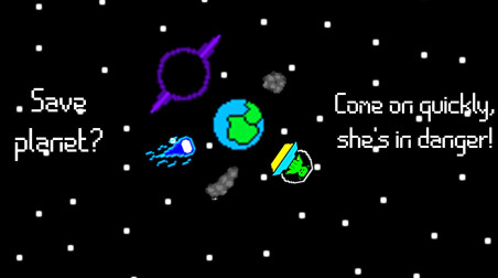 Моя первая игра- Save the planets.