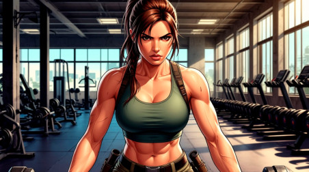 Сколько жмёт Лара Крофт? Tomb Raider и спорт