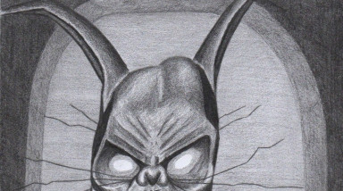 Безумный Бэтмен, Batman Arkham City. Рисунок карандашом