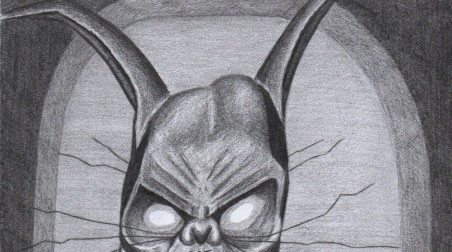 Безумный Бэтмен, Batman Arkham City. Рисунок карандашом