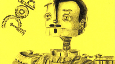 Родни Нержавейкин. Роботы. Рисунок карандашом