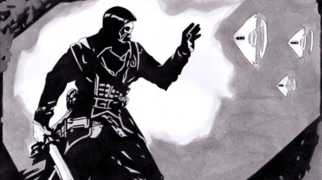 Корво Аттано, Dishonored. Рисунок акварелью и карандашом