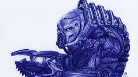 Мутон, XCOM 2. Рисунок шариковой ручкой