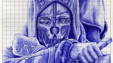 Dishonored. Рисунок ручкой
