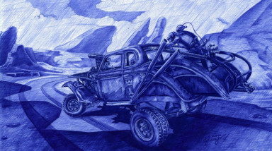 Магнум опус, Mad Max. Рисунок ручкой
