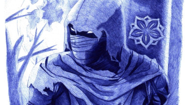 Дух мщения, Aragami. Рисунок ручкой