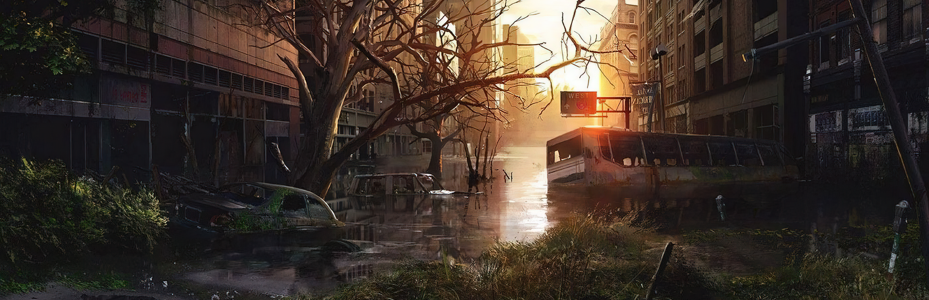 Better town of us. The last of us 2 пейзажи. The last of us город. The last of us постапокалиптические компьютерные игры. The last of us 2 пейзаж города.