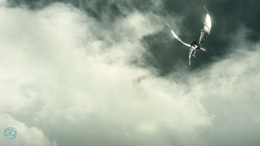 Сцена с полетом на драконе — едва ли не самый красивый за всю игру ролик.
