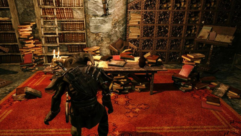 Книги в Of Orcs and Men — настолько редкое зрелище, что этот скриншот можно считать почти раритетным.
