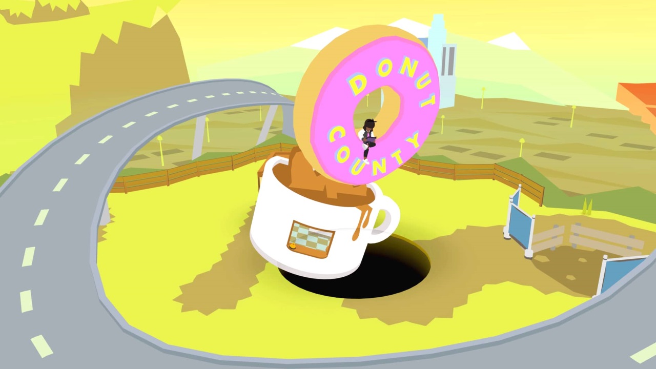 В августе стартует Donut County — игра про то, как дырка от бублика  всасывает в себя всё вокруг | StopGame