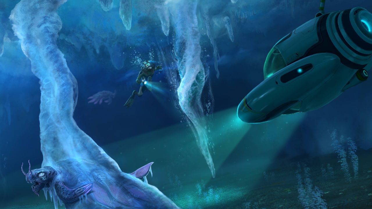 Кристаллические пещеры subnautica below zero координаты