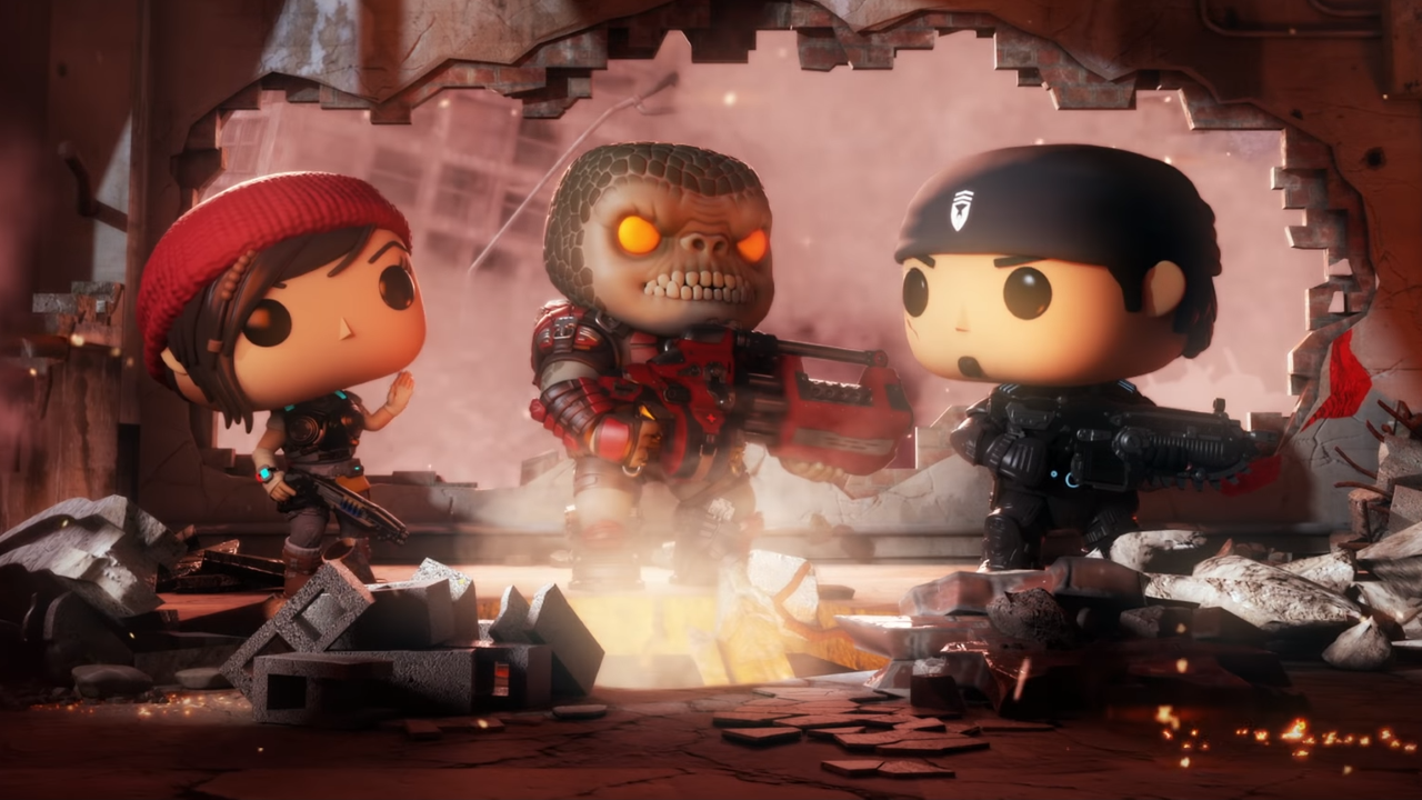 Геймплей мобильной Gears of War по мотивам игрушек с большими головами ...
