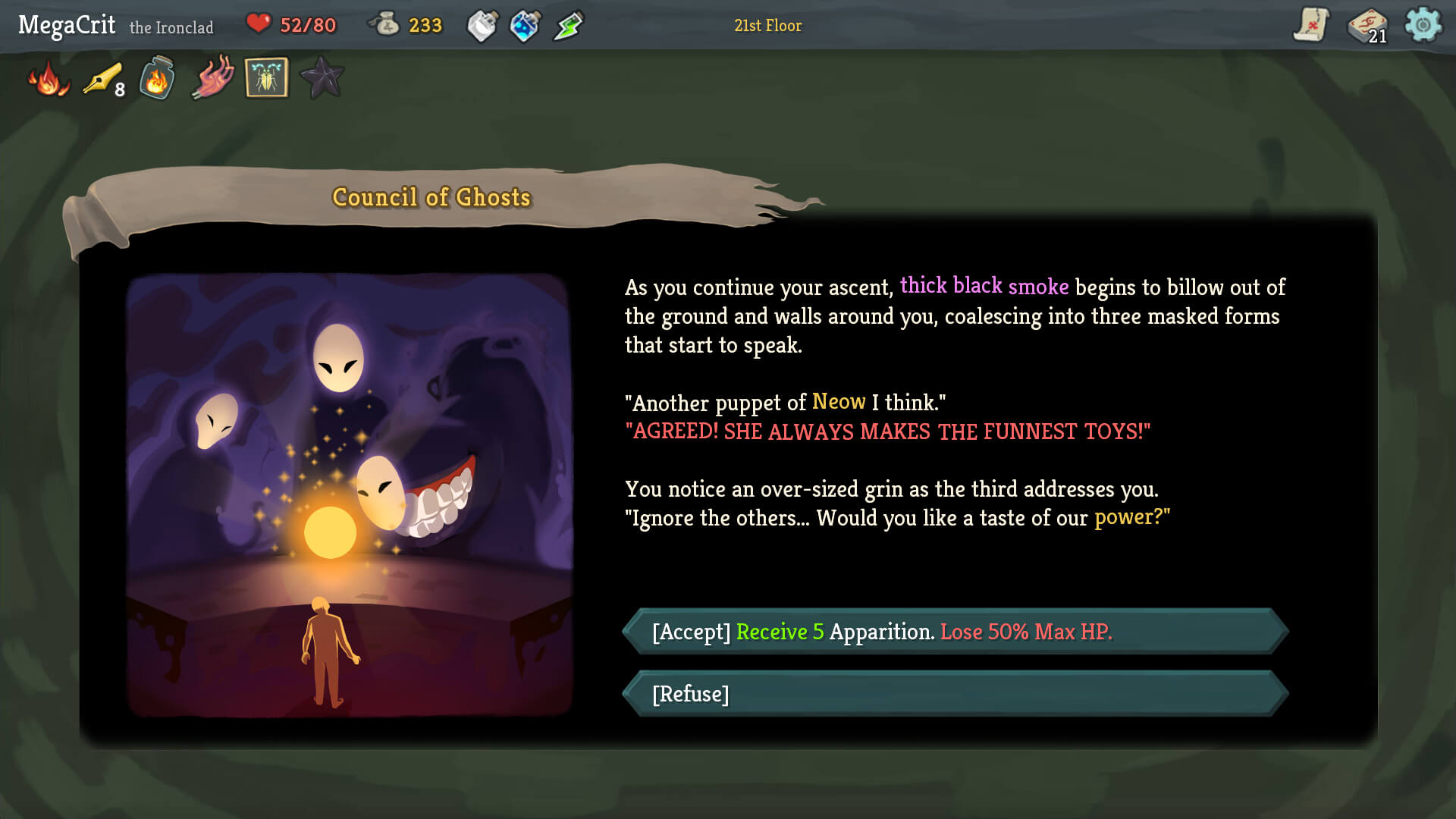 Hit Card &#8220;Roglik&#8221; SLAY THE SPIRE Selected from early Steam Access