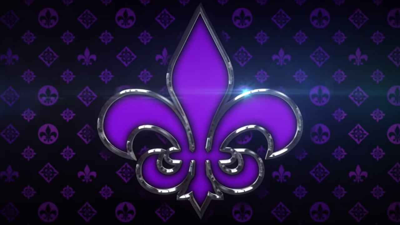 Какая игра фиолетовая. Saints Row Лилия святых. Святая Лилия Saints Row. Святые Saints Row знак. Saints Row 4 значок.