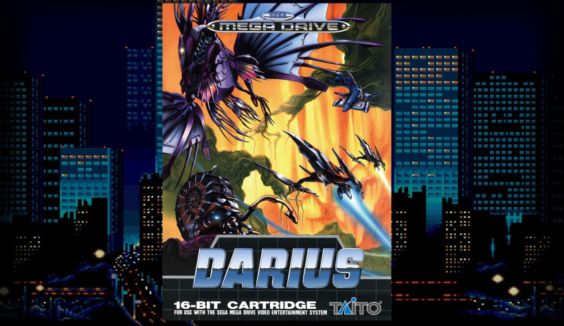 Обложка Darius для релиза на Mega Drive Mini.