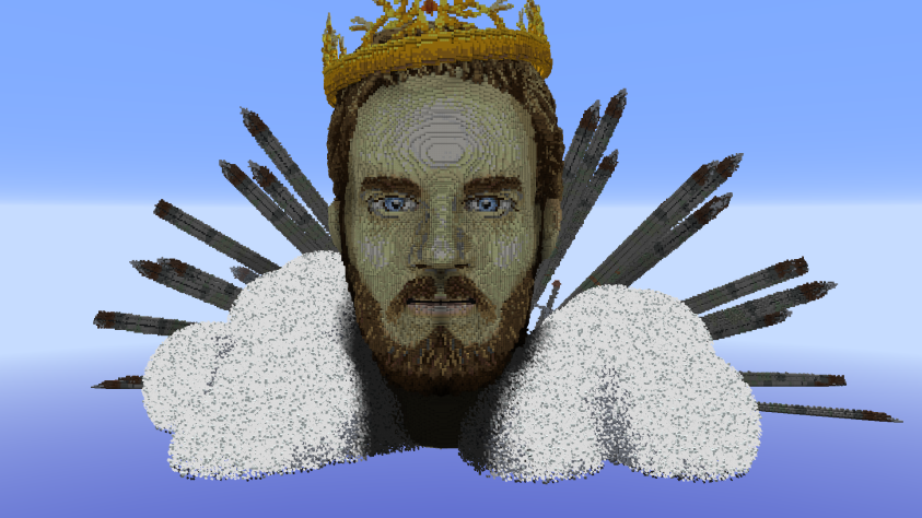 В Minecraft отгрохали огромную голову PewDiePie, потому что ну как могло быть иначе?