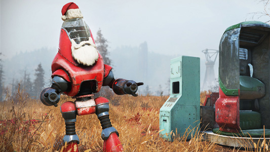 Новогодние горелые, робот-сантатрон и рождественские испытания — подробности о праздничном обновлении Fallout 76