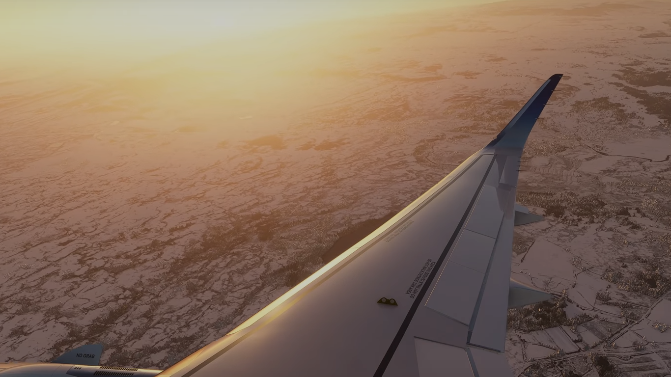 Зимняя сказка в новогоднем трейлере Microsoft Flight Simulator