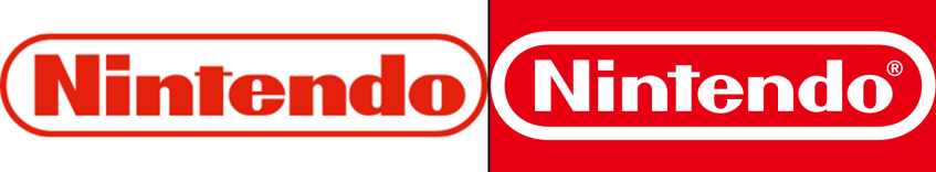 Логотип Nintendo в 1970-м и сейчас.