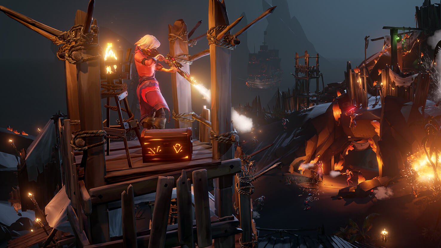 Яростные команды» уже на борту Sea of Thieves — обновление добавило в игру  сундуки ярости и пламенеющих скелетов | StopGame