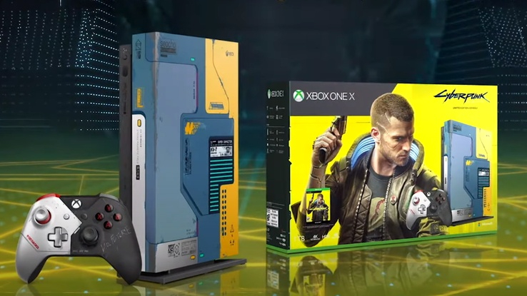 Лимитированная Xbox One X в стиле Cyberpunk 2077 появится в июне