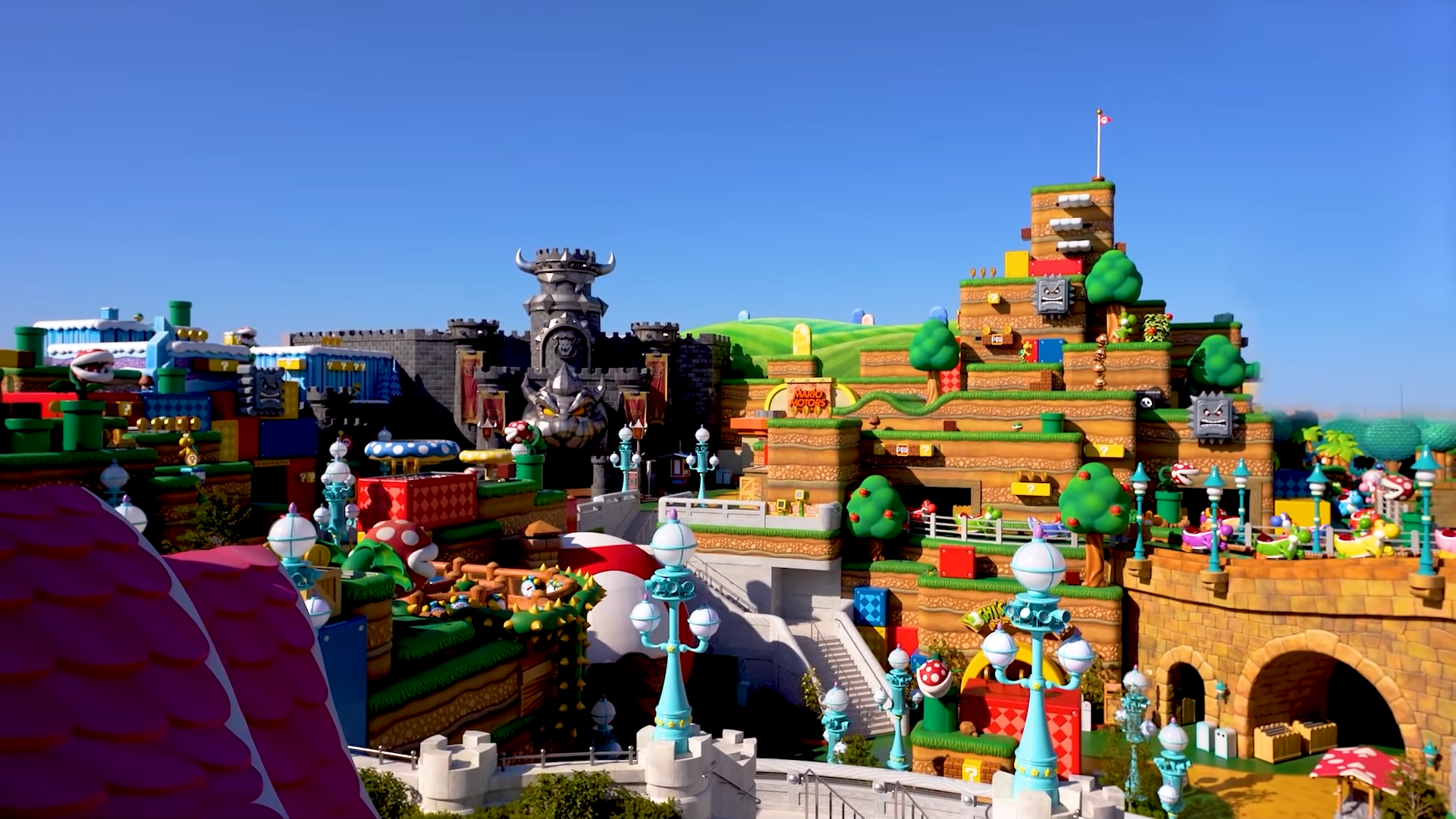 Парк марио. Super Nintendo World парк. Super Nintendo World парк в Японии. Парк Юниверсал Студиос Марио. Токио Нинтендо парк.