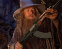 Создатели Wizard with a Gun вдохновлялись мемом, где Гэндальф держит АК-47
