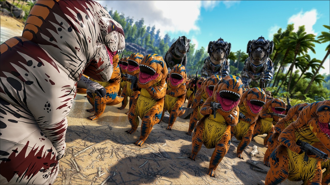 В ARK: Survival Evolved начался летний фестиваль с надувными динозаврами
