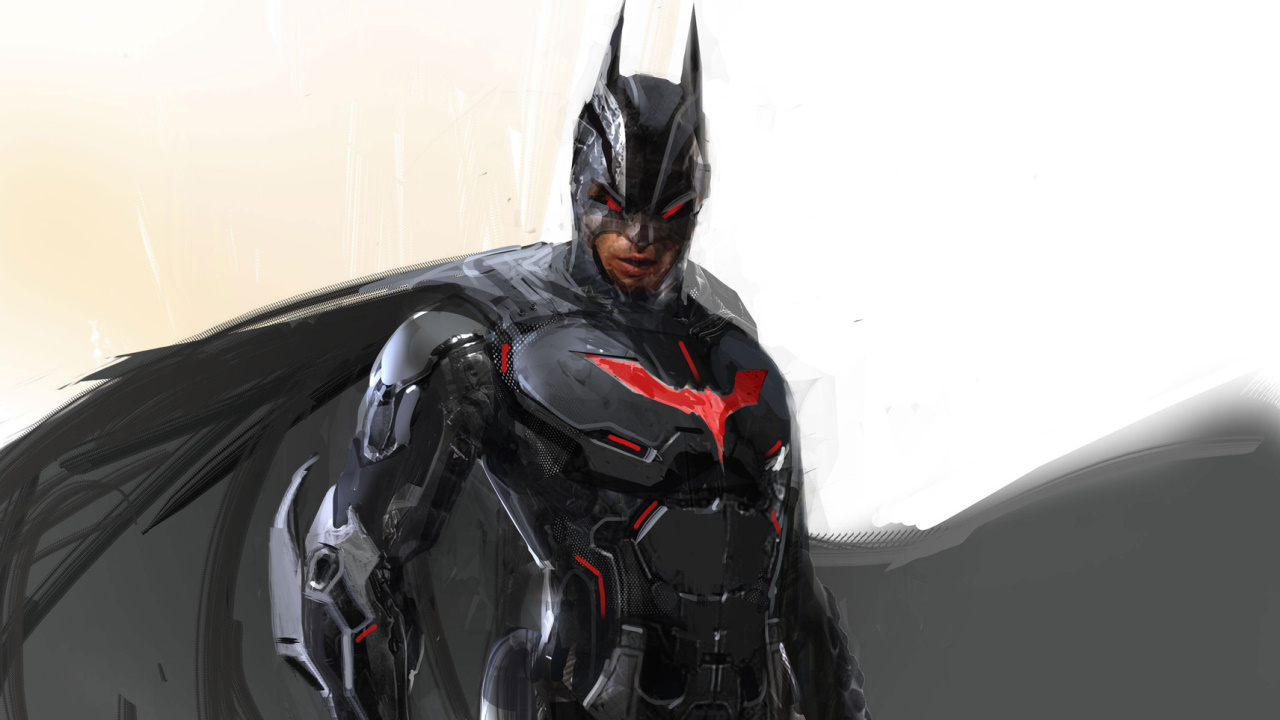Немножко «Бэтмена будущего» на артах из отменённого продолжения Batman: Arkham Knight