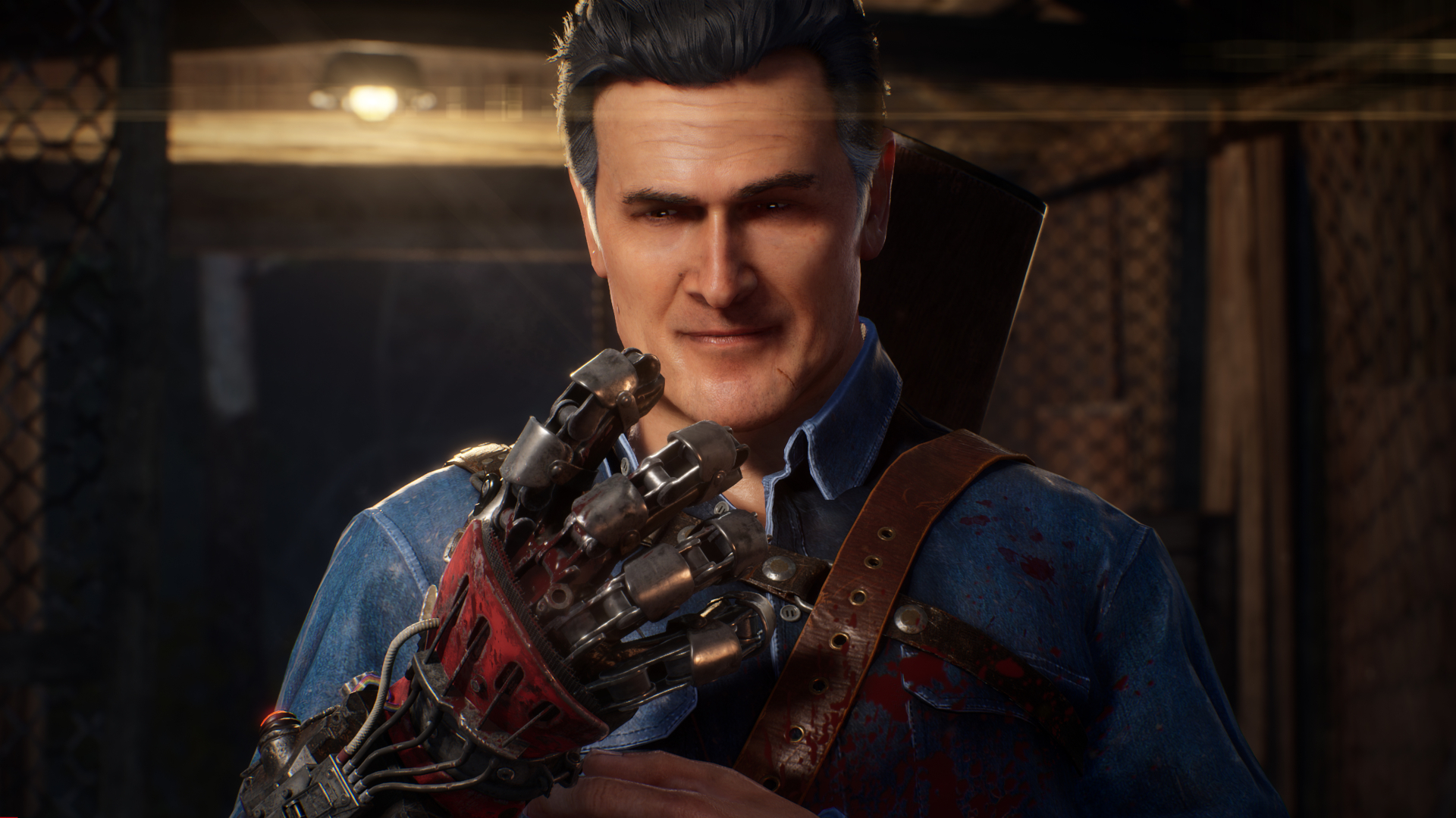 Evil Dead: The Game, an asymmetrical horror action game with Bruce Campbell on voice-over