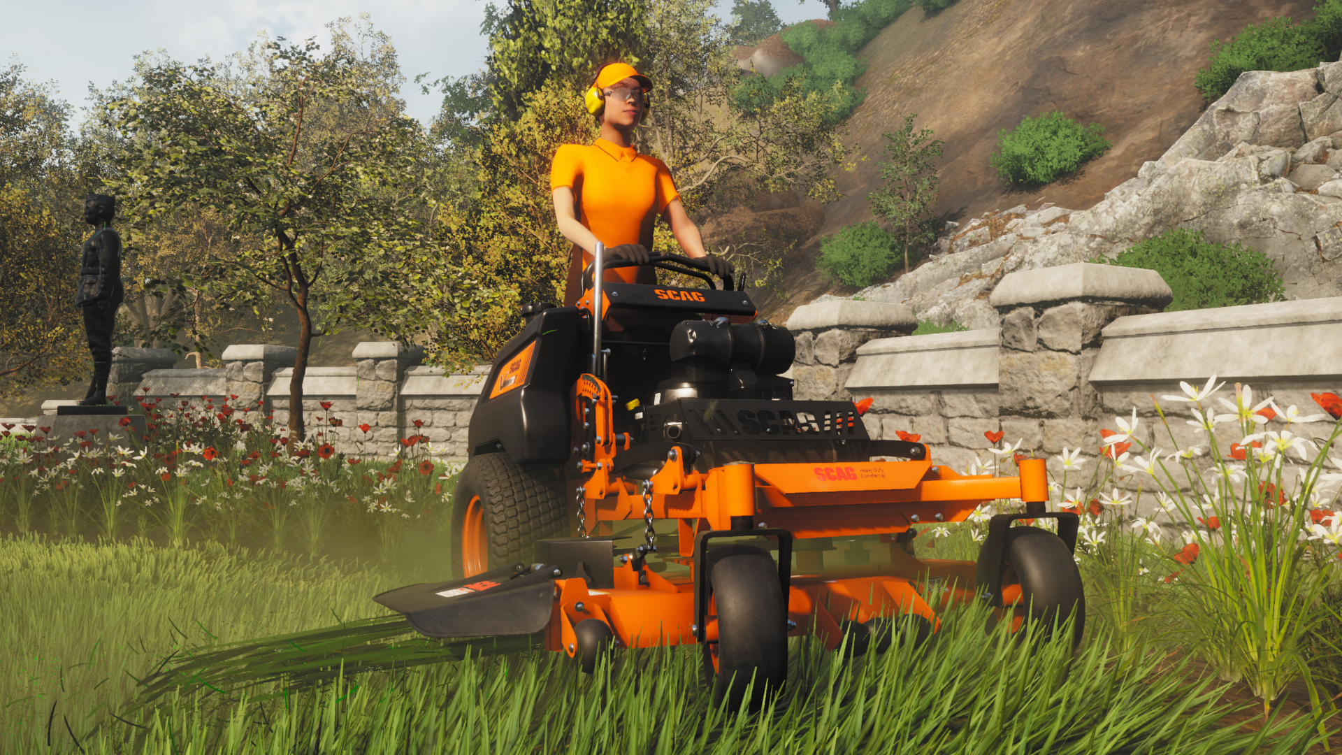 Новый подарок в EGS — симулятор стрижки газонов Lawn Mowing Simulator |  StopGame