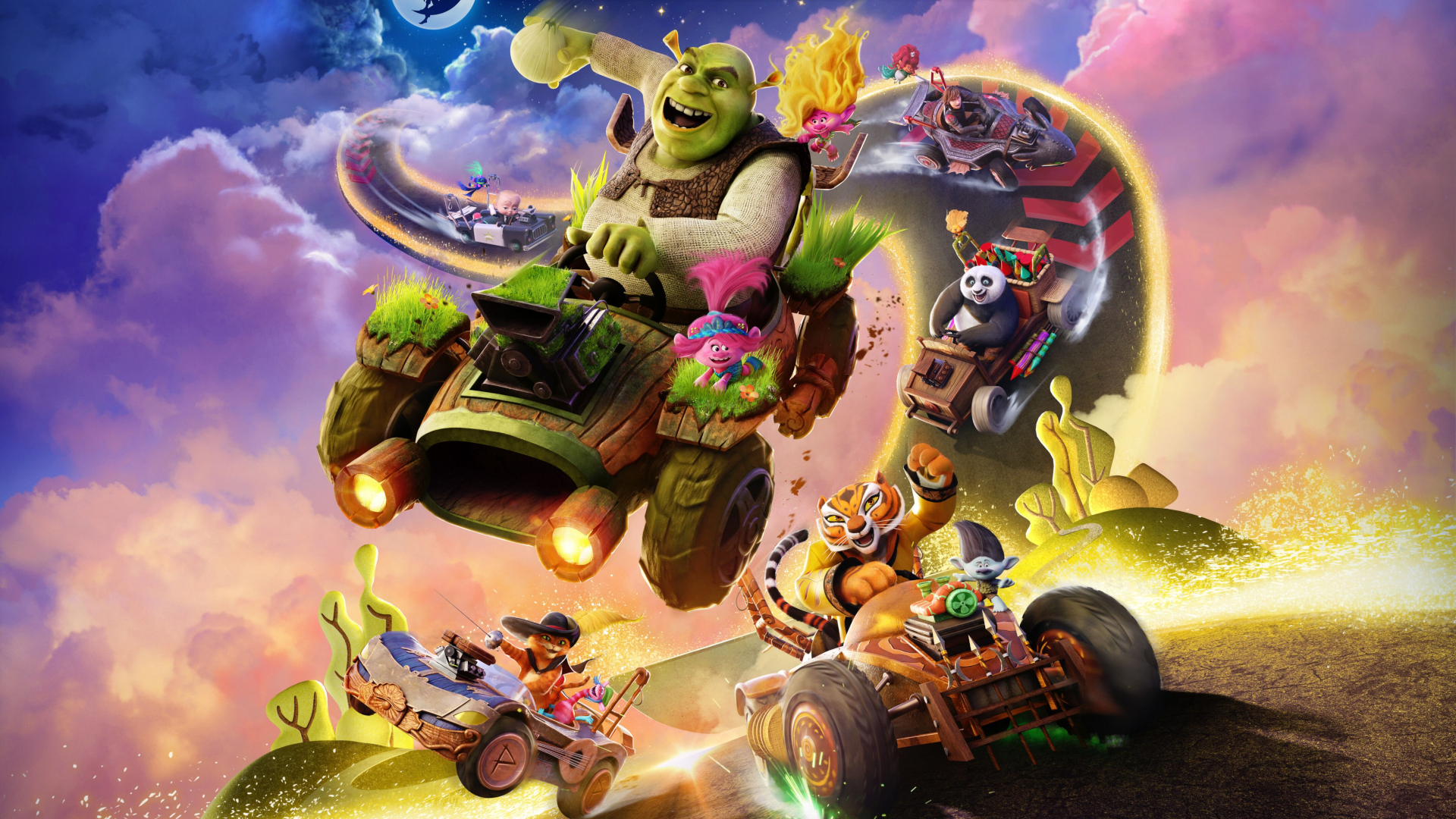 DreamWorks All-Star Kart Racing — гонка со Шреком, Котом в сапогах и Боссом-молокососом