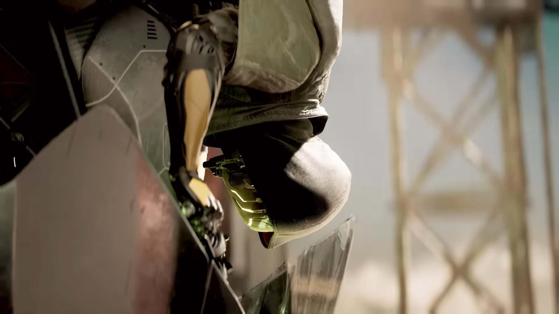 Заезд на байке в видео из Ghostrunner 2