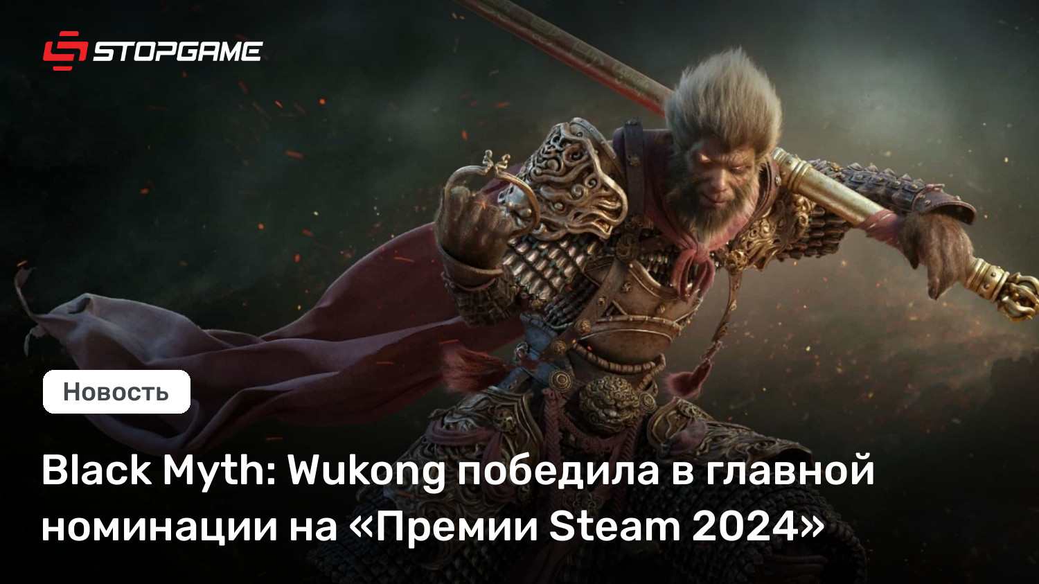 Shadowy Memoir: Wukong победила в главной номинации на «Премии Steam 2024»