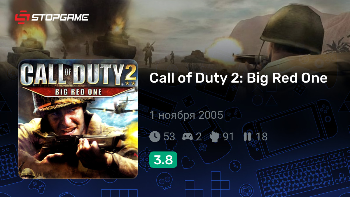 Игры похожие на Call of Duty 2: Big Red One | StopGame